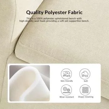 EcoHarbor Modern Storage Ottoman Bench - Stylish & Functional