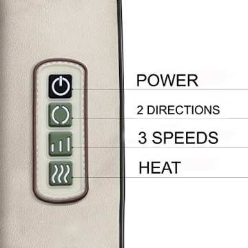 FIVE S Shiatsu Neck and Back Massager with Heat