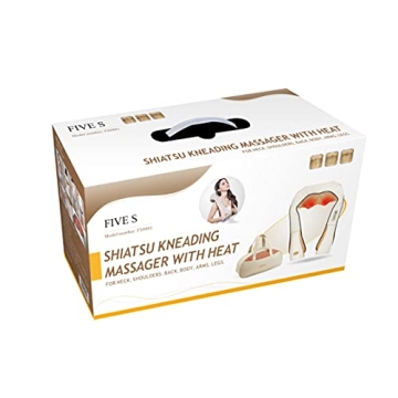 FIVE S Shiatsu Neck and Back Massager with Heat