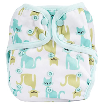 OsoCozy One Size Cloth Diaper Covers - Adjustable Snap Fit & Double Leg Gussets for Baby Boys & Girl...