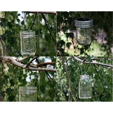 Stainless Steel Wire Handles for Mason, Ball, Canning Jars (6 Pack, Wide Mouth)