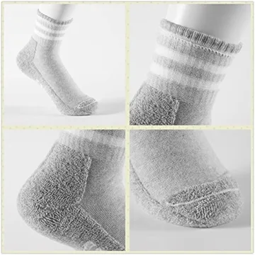 Antrop Women's Quarter Crew Athletic Cotton Socks 6 Pairs