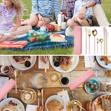 Stylish AARAINBOW 8-Piece Portable Utensil Set