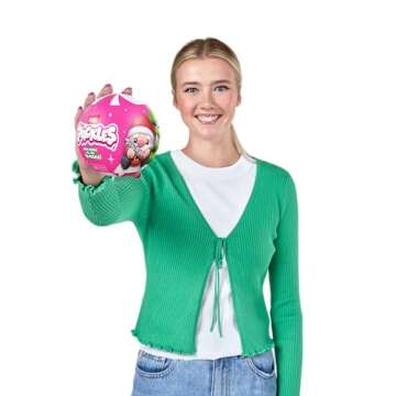 Snackles Christmas Mystery UNbox 5 Inch Plush in Capsule by ZURU, Ultra Soft Plush, Collectible Plus...