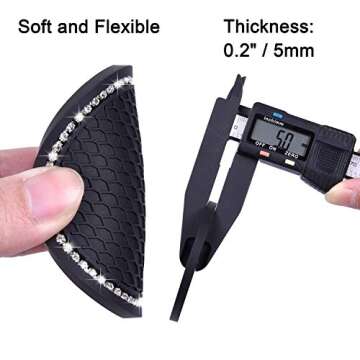 Bling Car Coasters - Stylish PVC Car Cup Holder Inserts