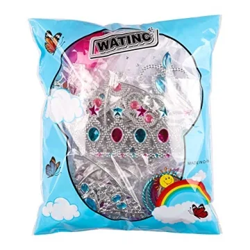 WATINC 51Pcs Princess Jewelry Toy Set for Kids Dress Up