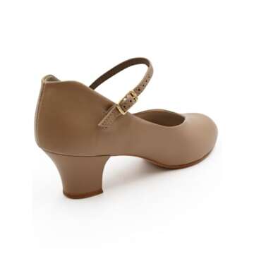 Capezio womens Jr. Footlight Character dance shoes, Caramel, 8 US