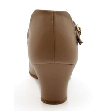 Capezio womens Jr. Footlight Character dance shoes, Caramel, 8 US