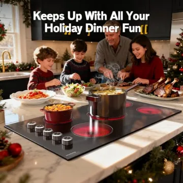 36 Inch Electric Cooktop with 5 Burners by Karienvir