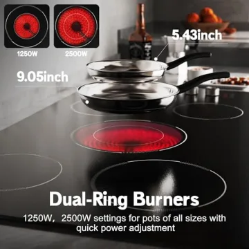 36 Inch Electric Cooktop with 5 Burners by Karienvir