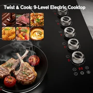 36 Inch Electric Cooktop with 5 Burners by Karienvir