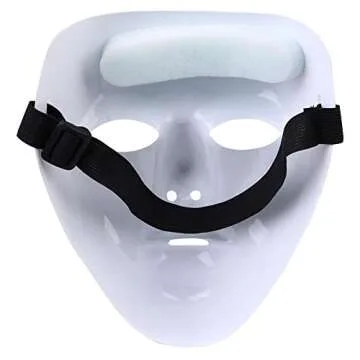 Jabbawockeez Hip-hop Mask for Halloween Cosplay Costume Party - White
