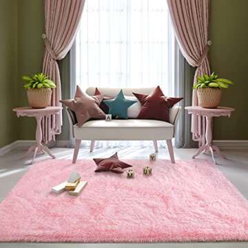 Prabia Ultra Soft Fluffy Shaggy Rug for Home Decor
