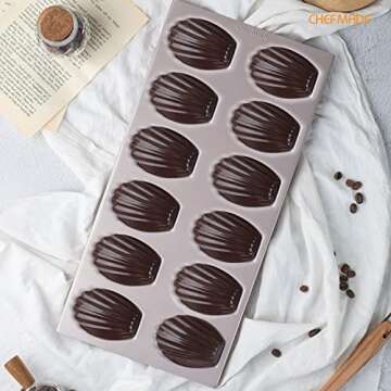 CHEFMADE 12-Cavity Non-Stick Madeleine Cake Pan