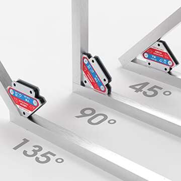 YESWELDER 25 LB Welding Magnet-4 Pieces of Magnetic Welding Holder 25 LBS Holding Power Welding Accessories