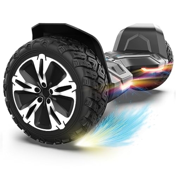 Gyroor Warrior 8.5 inch All Terrain Off Road Hoverboard with Bluetooth Speakers and LED Lights, UL22...