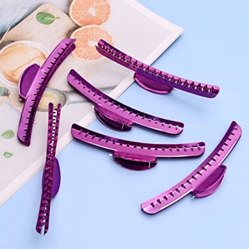 Vintage Metal Finger Wave Hair Clips Clamps - 12PCS