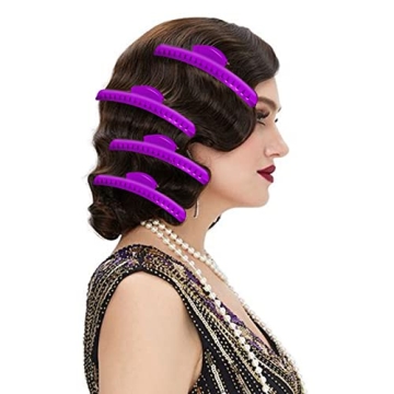 Vintage Metal Finger Wave Hair Clips Clamps - 12PCS