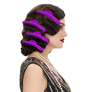 Vintage Metal Finger Wave Hair Clips Clamps - 12PCS