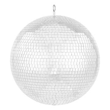 VEVOR Mirror Disco Ball, 16 Inch Party Mirror Ball with Hanging Ring, Large Lightning Disco Ball Par...