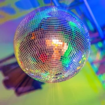 VEVOR Mirror Disco Ball, 16 Inch Party Mirror Ball with Hanging Ring, Large Lightning Disco Ball Party Decorations, Ideal for DJ Club, Stage, Wedding, Birthday, Christmas, New Years Celebration
