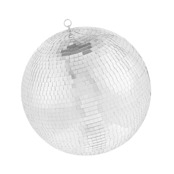 VEVOR Mirror Disco Ball, 16 Inch Party Mirror Ball with Hanging Ring, Large Lightning Disco Ball Party Decorations, Ideal for DJ Club, Stage, Wedding, Birthday, Christmas, New Years Celebration