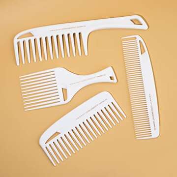 Cricket Ultra Smooth Coconut Conditioning Comb – Infused with Coconut Oil & Keratin for Frizz-Free Shine and Hydration, Ideal for Mid-Length, Thick, and Textured Hair