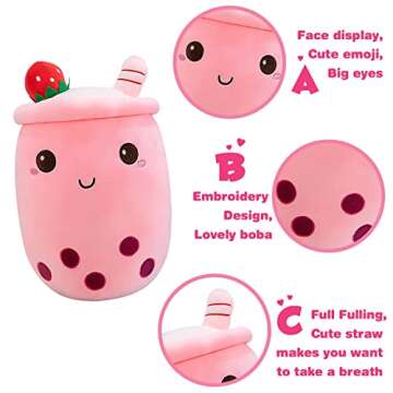 Ditucu Cute Boba Tea Plush Stuffed Toy Gift for Kids