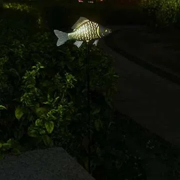 KAIXOXIN Solar Fish Garden Lights for Outdoor Decor