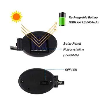 KAIXOXIN Solar Fish Garden Lights for Outdoor Decor