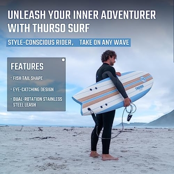 Thurso Surf Soft Top Foam Surfboard for Beginners and Family