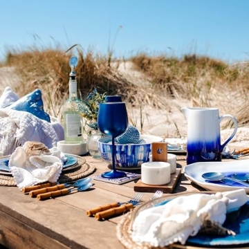 Bamboo Plastic 20 Piece Flatware Set