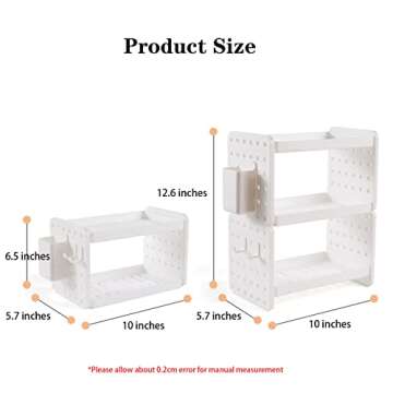 Lae Nuvole Desktop Organizer Shelf Stationery Organizer with Pen Holder Office Desktop Storage Rack ...