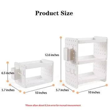 Lae Nuvole Desktop Organizer Shelf Stationery Organizer with Pen Holder Office Desktop Storage Rack ...