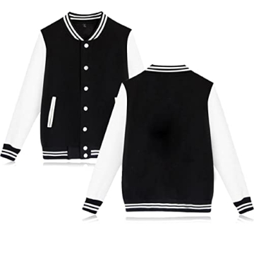 babyhealthy Varsity Baseball Jacket - Unisex Letterman Windbreaker & Customizable Coat