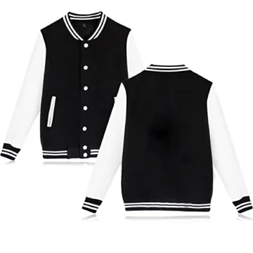 babyhealthy Varsity Baseball Jacket - Unisex Letterman Windbreaker & Customizable Coat