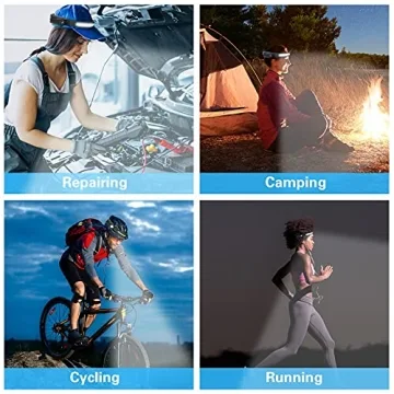 COSOOS 1000 Lumen Rechargeable Headlamps with Motion Sensor