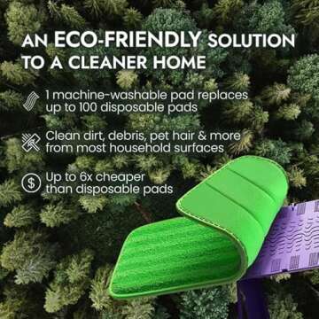 Reusable Floor Mop Pads for Swiffer Wet Jet - Eco-Friendly Cleaning