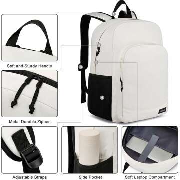 BIKROD Casual School Backpack with USB Port
