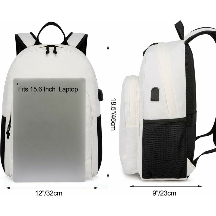 BIKROD Casual School Backpack with USB Port