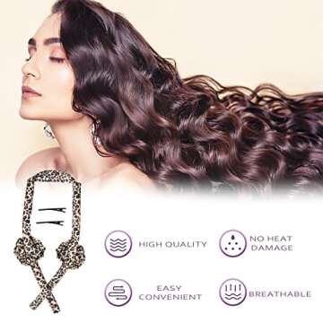 Heatless Curling Rod Headband,Upgraded No Heat Curlers Comfortable Sleep Overnight Women Girls Curli...