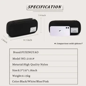 FUXINGYAO Pencil Case - Multi-Slot Portable Pen Pouch for Office