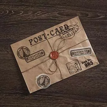 GLOBLELAND Stamp Postmark Postcard Clear Stamps for DIY Scrapbooking Big Size Silicone Clear Stamp Seals for Cards Making Photo Journal Album Decoration, 29.7x21cm/11.7x8.3inch