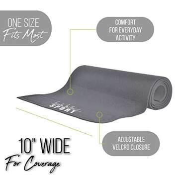 Nicole Miller Waist Trainer 12" Sweat Belt Trimmer Weight Shaper Exercise Gray