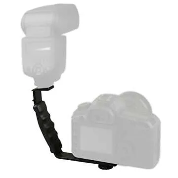 Run Shuangyu Heavy Duty Photography L Bracket with 2 Standard Flash Hot Shoe Mounts