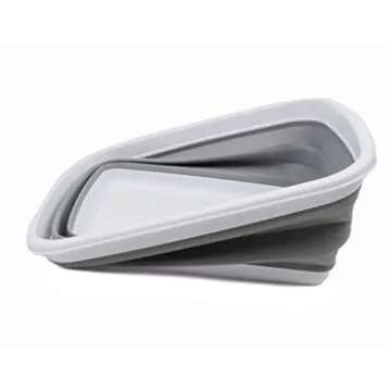 SAMMART 10L Collapsible Tub - Space-Saving Portable Wash Basin