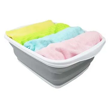 SAMMART 10L Collapsible Tub - Space-Saving Portable Wash Basin