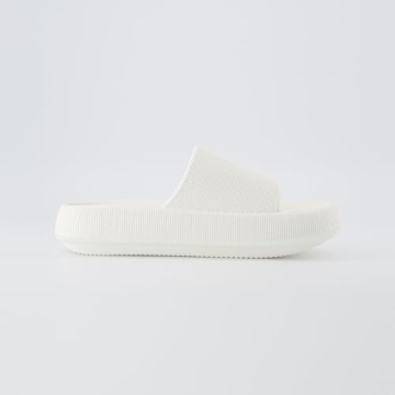 CUSHIONAIRE Feather Slides – Cloud Cushion Comfort for Women