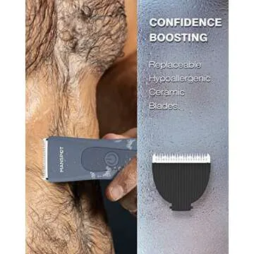 MANSPOT Electric Groin Hair Trimmer for Quality Grooming