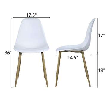 Modern Kitchen Dining Table Set with 4 Chairs - Space Saving